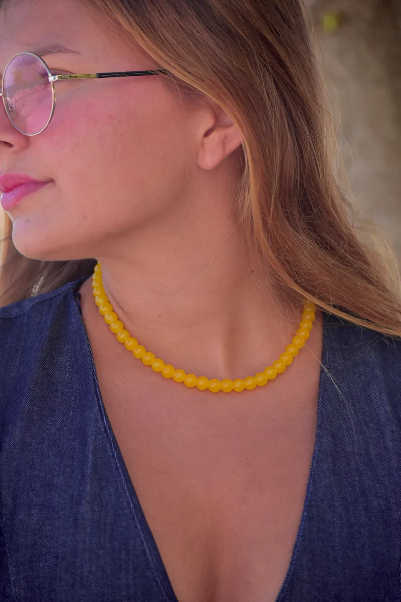 Colar Brilha Amarelo