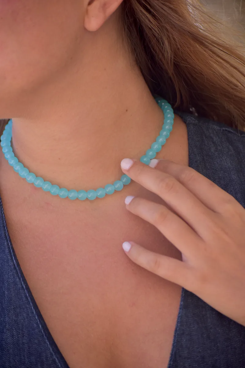 Colar Brilha Azul
